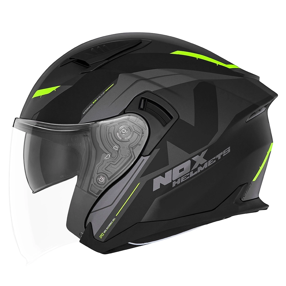 Шолом NOX N130 Klint Black/Yellow