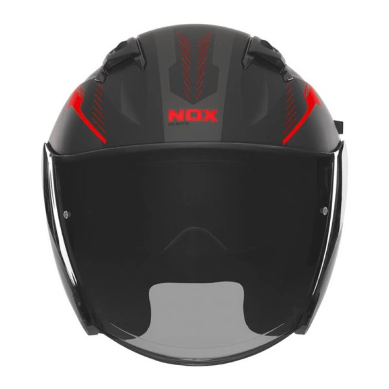 Шолом NOX N130 Myst Black/Red