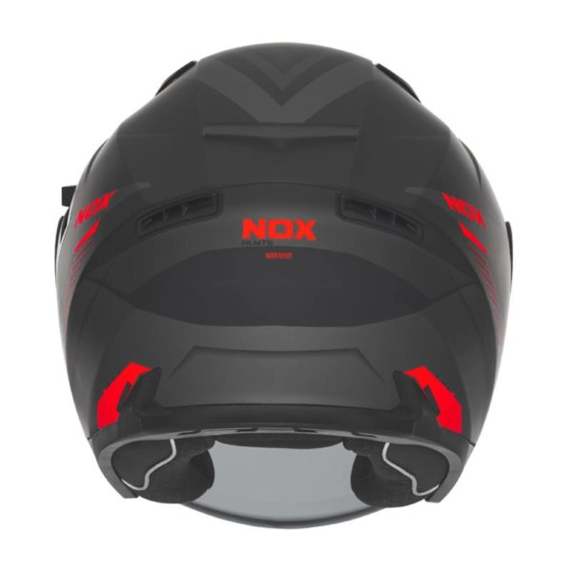 Шолом NOX N130 Myst Black/Red