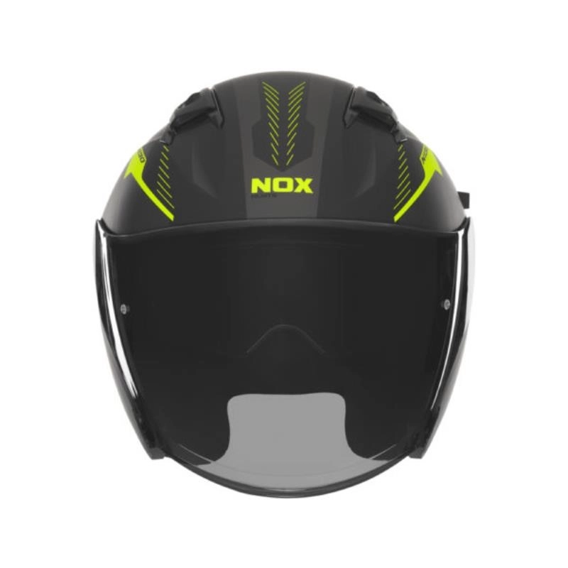Шолом NOX N130 Myst Black/Yellow Fluo