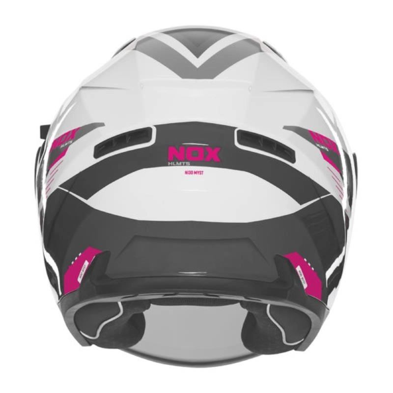 Шолом NOX N130 Myst White/Black/Pink