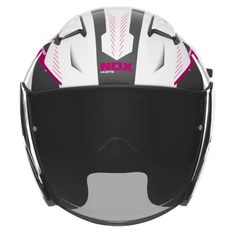Шолом NOX N130 Myst White/Black/Pink