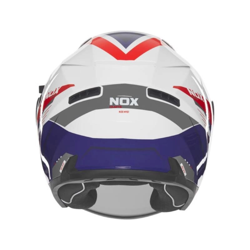 Шолом NOX N130 Myst White/Blue/Red