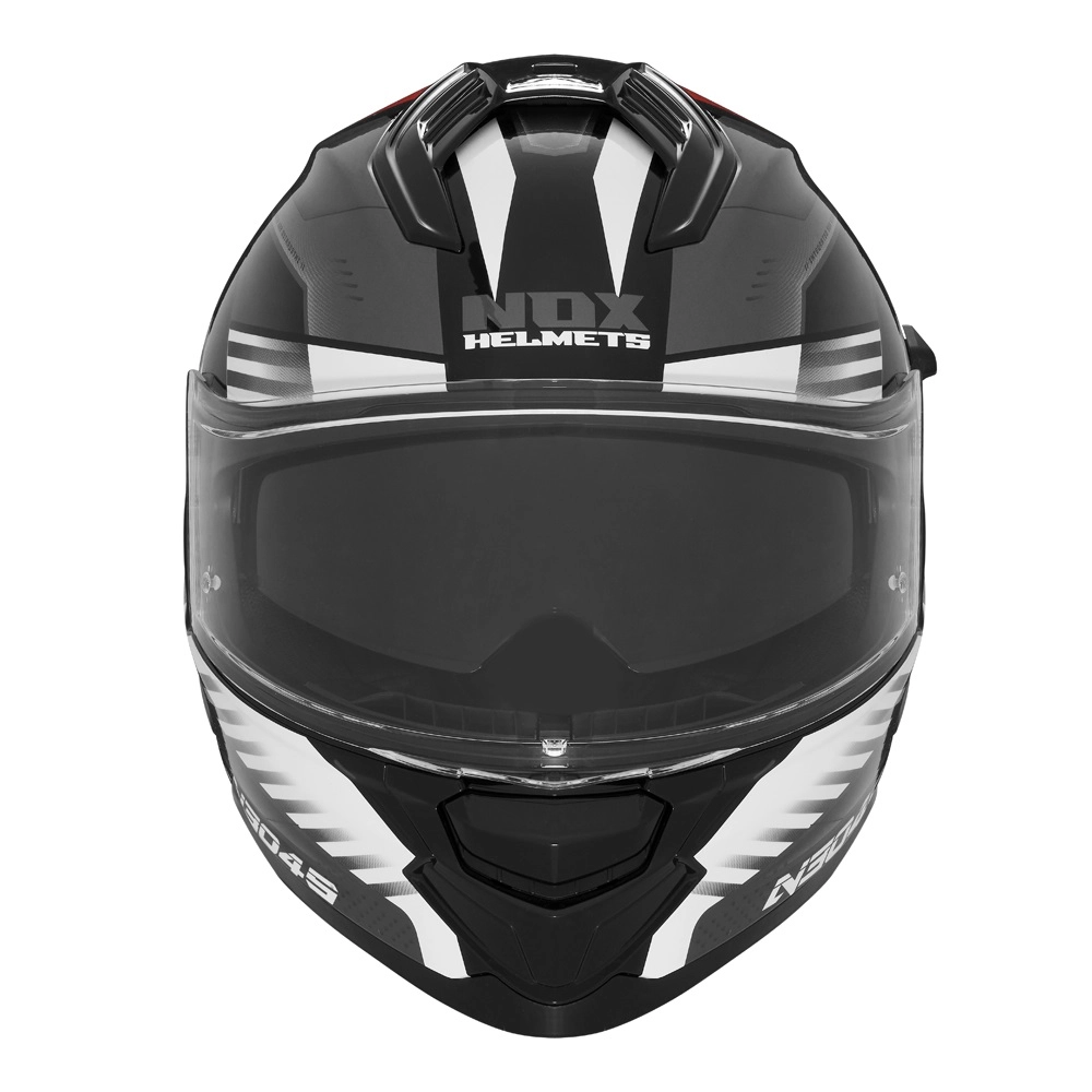 Шолом NOX N304S Carver Black/White/Red