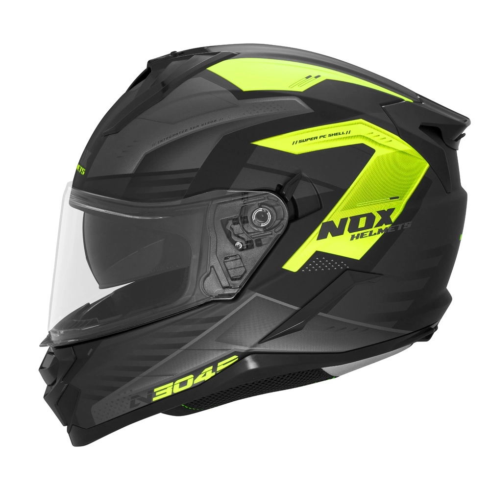 Шолом NOX N304S Carver Black/Yellow