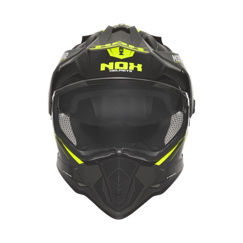 Шлем NOX N312 Vapor Black/Yellow Fluo