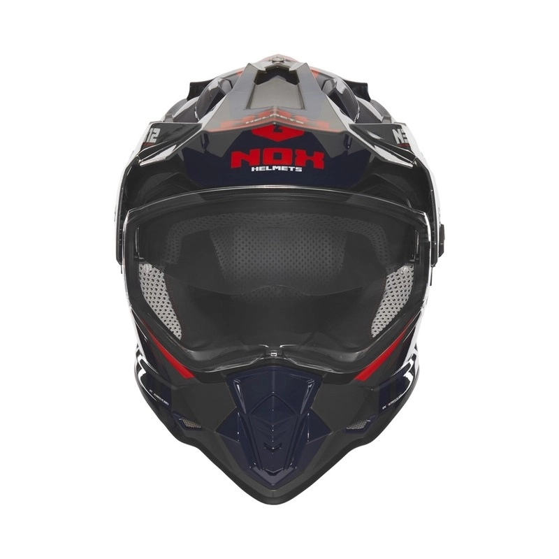 Шолом NOX N312 Vapor Blue/Black/Red