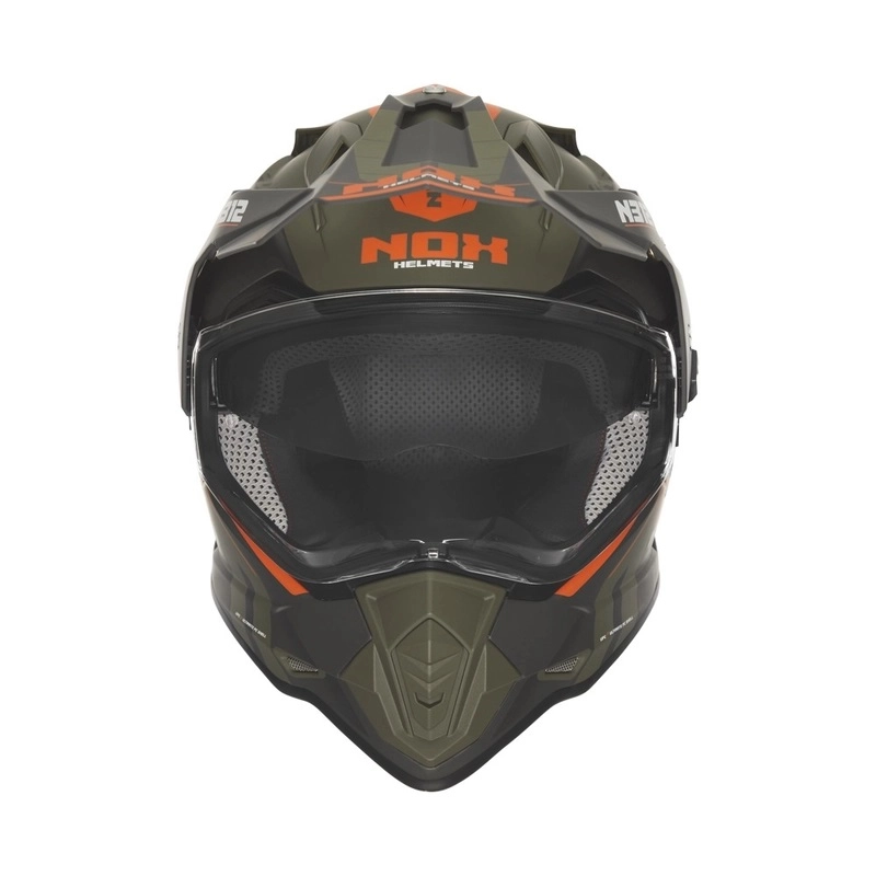Шолом NOX N312 Vapor Orange/Khaki/Gray