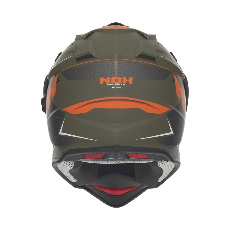 Шолом NOX N312 Vapor Orange/Khaki/Gray