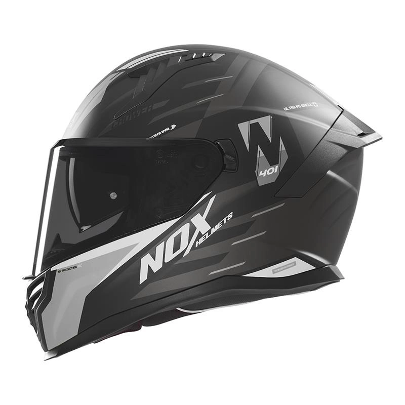 Шолом NOX N401 Crower Black/Silver