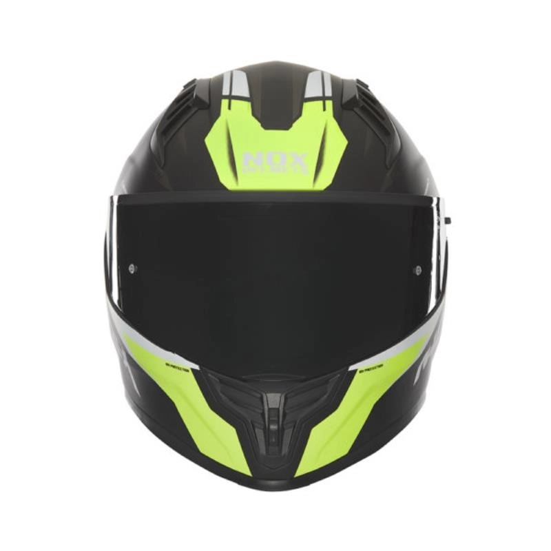 Шолом NOX N401 Crower Black/Yellow Fluo