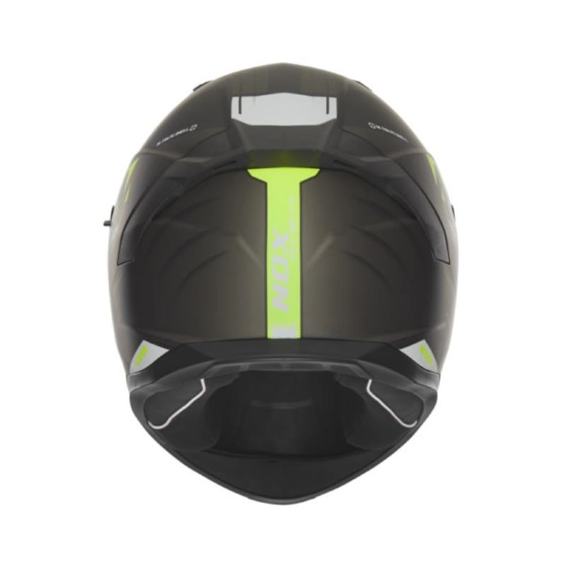 Шолом NOX N401 Crower Black/Yellow Fluo