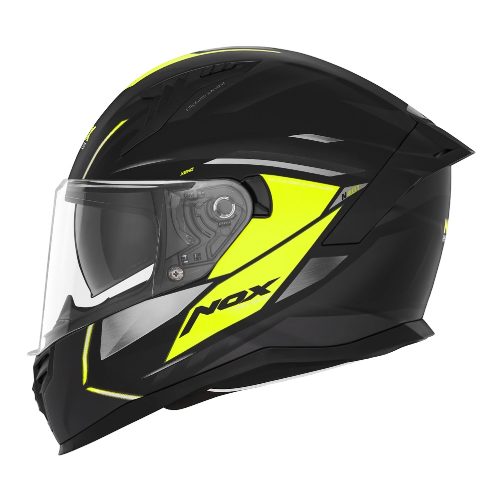 Шолом NOX N401 Xeno Black/Yellow