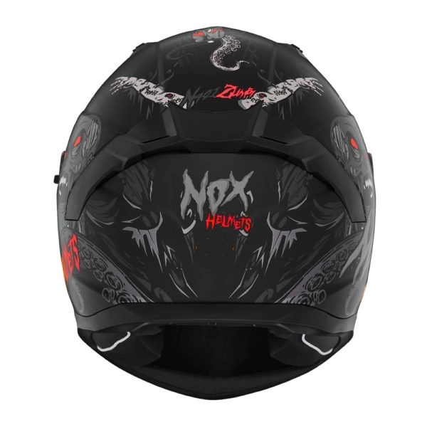 Шолом NOX N401 Zumbi Black/Red