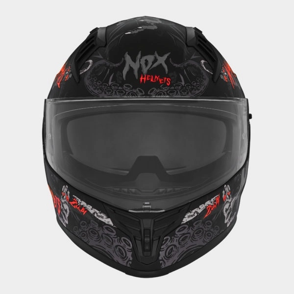 Шолом NOX N401 Zumbi Black/Red