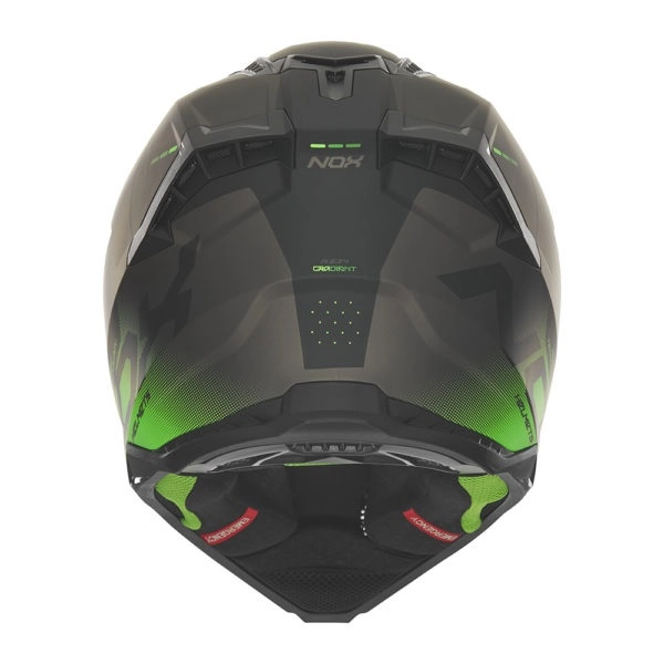 Шолом NOX N634 Gradient Black/Green Neon
