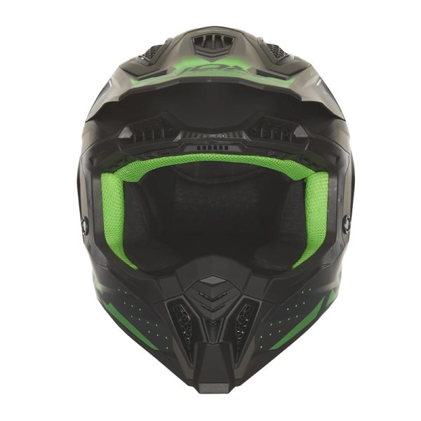 Шолом NOX N634 Gradient Black/Green Neon