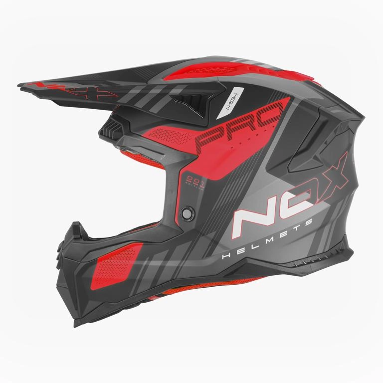 Шолом NOX N634 Storm Black/Red