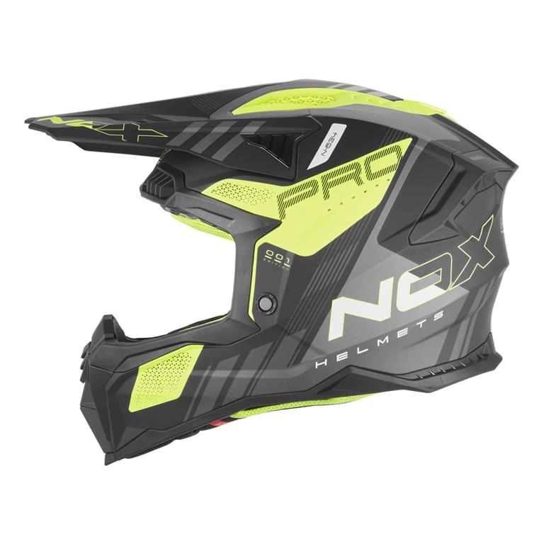 Шолом NOX N634 Storm Black/Yellow