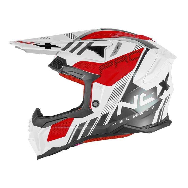 Шолом NOX N634 Storm Red/White