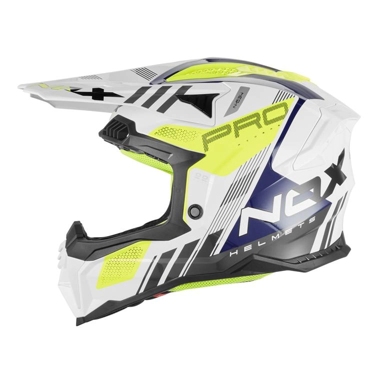 Шолом NOX N634 Storm White/Blue/Yellow