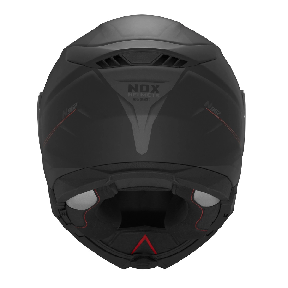 Шолом NOX N967 Synchro Black/Red/Grey