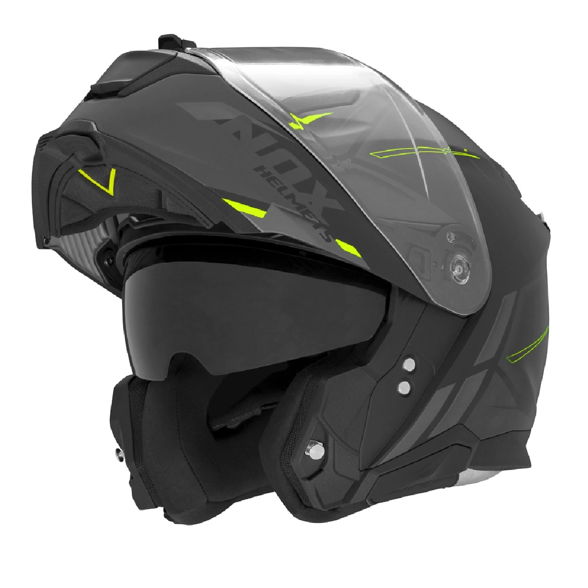 Шолом NOX N967 Synchro Black/Yellow/Grey