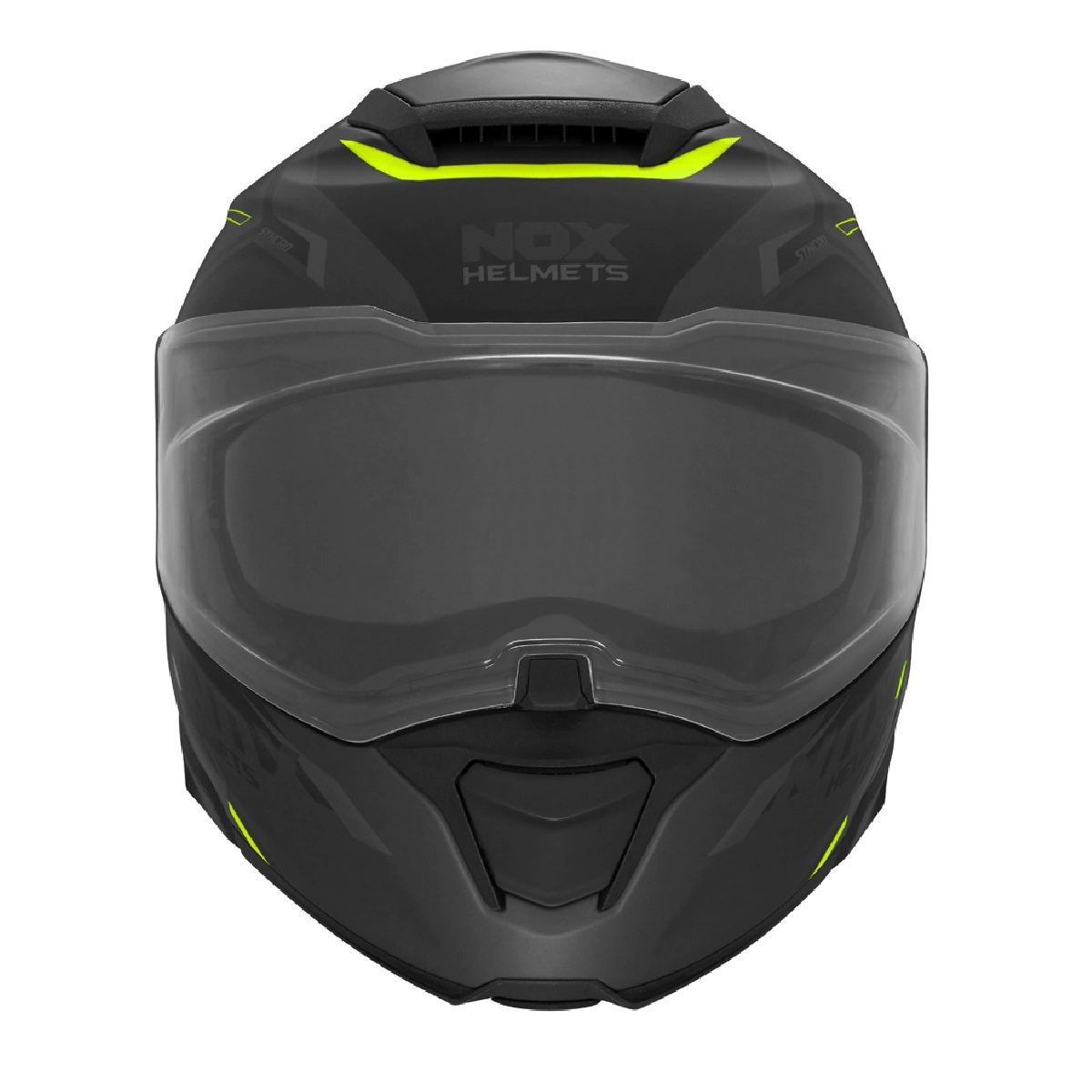 Шолом NOX N967 Synchro Black/Yellow/Grey