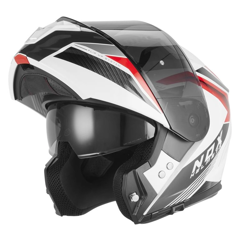 Шолом NOX N968 Shift Black/Red/White