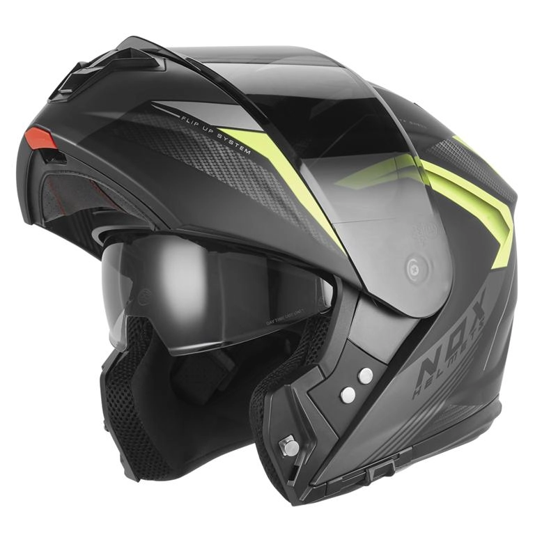 Шолом NOX N968 Shift Black/Yellow