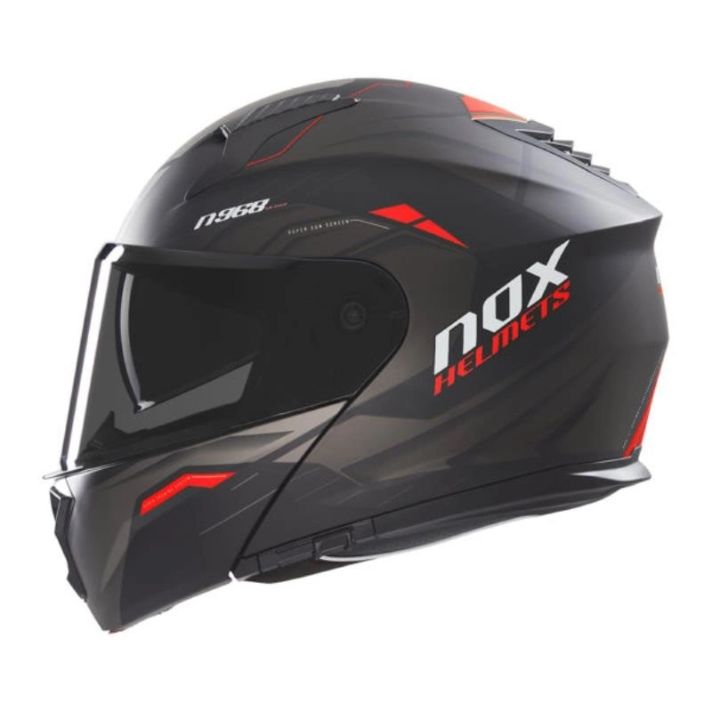 Шолом NOX N968 Ultra Black/Red