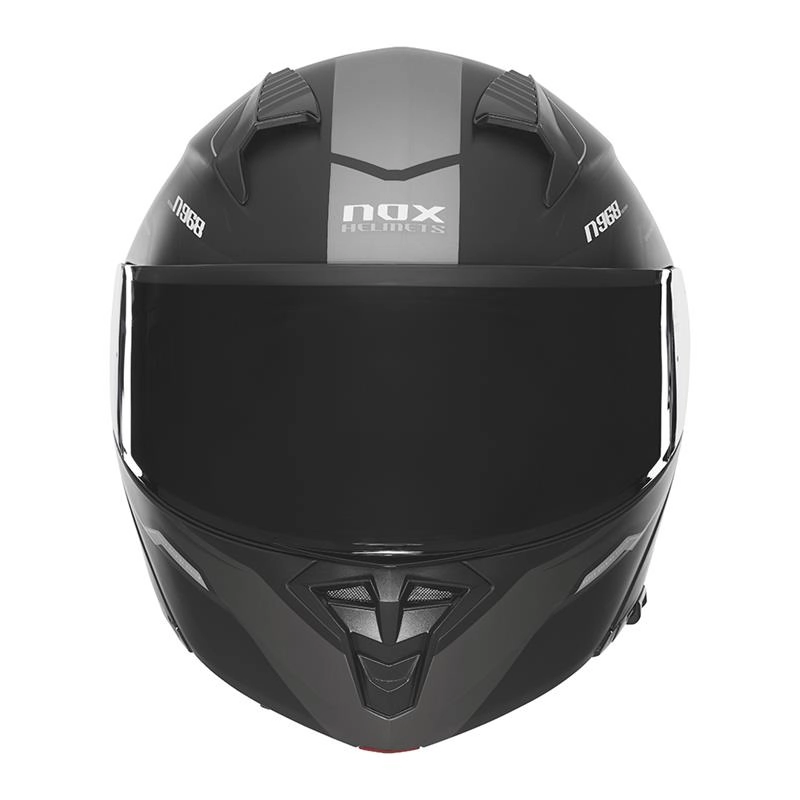 Шлем NOX N968 Ultra Black/Titanium