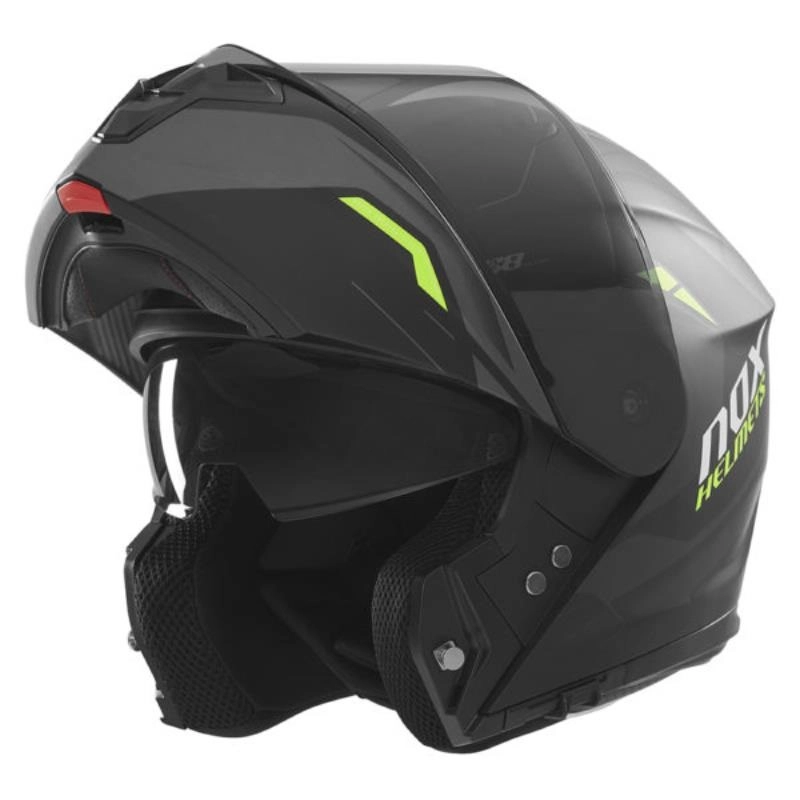 Шолом NOX N968 Ultra Black/Yellow Fluo