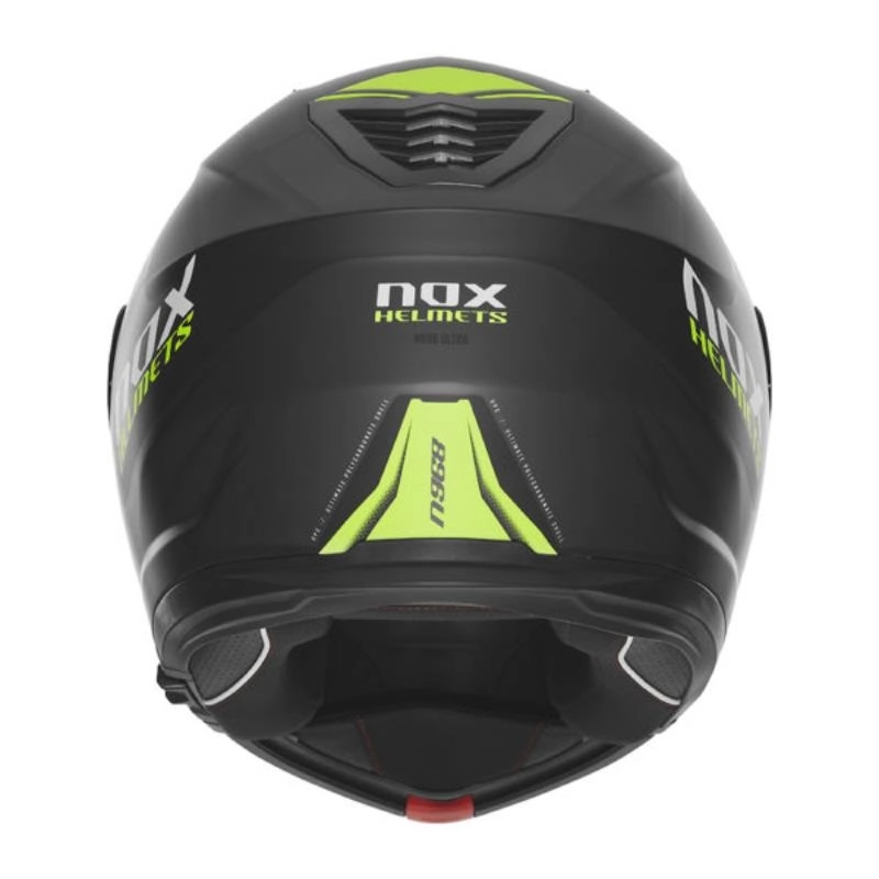 Шолом NOX N968 Ultra Black/Yellow Fluo