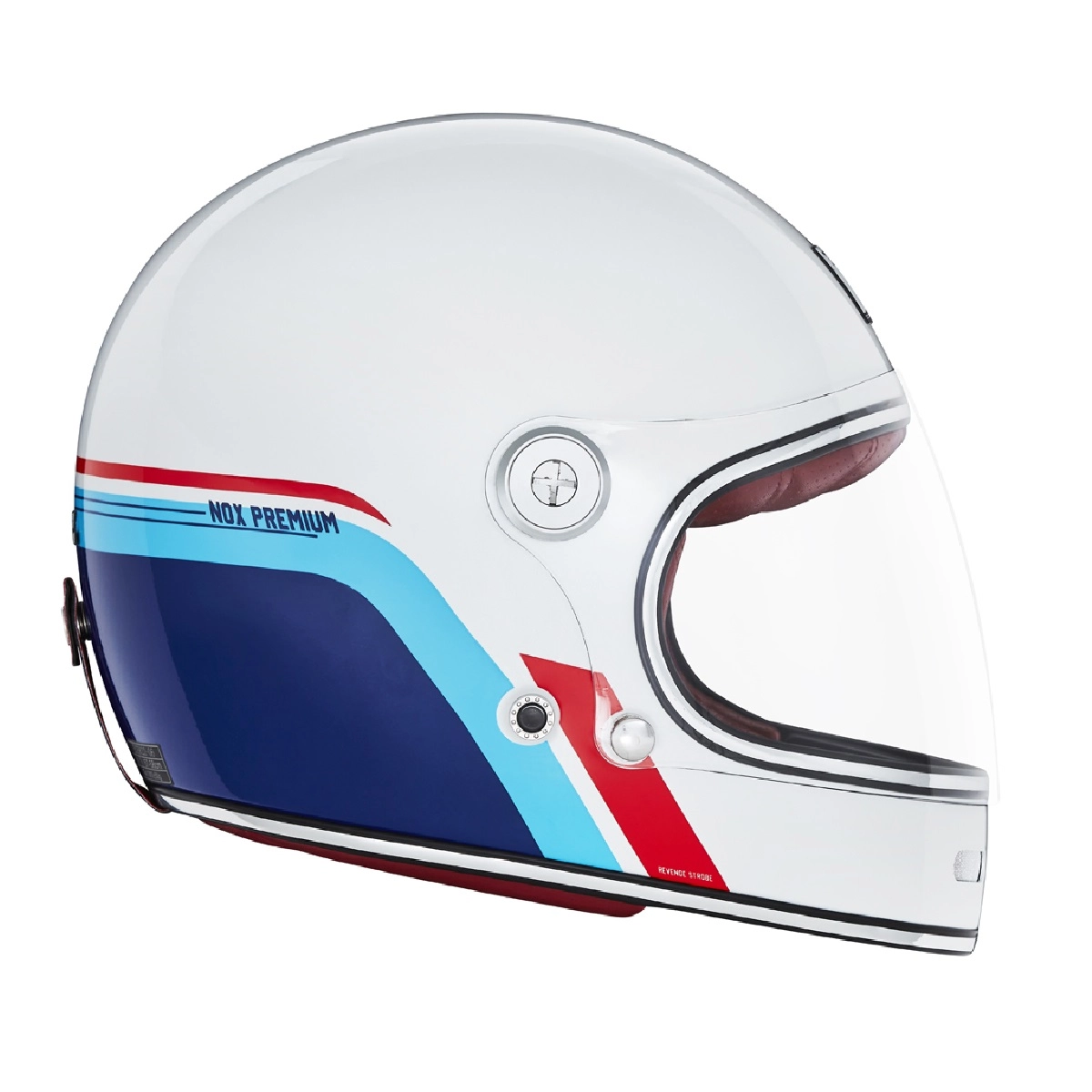 Шолом NOX Revenge Strobe White/Blue/Red