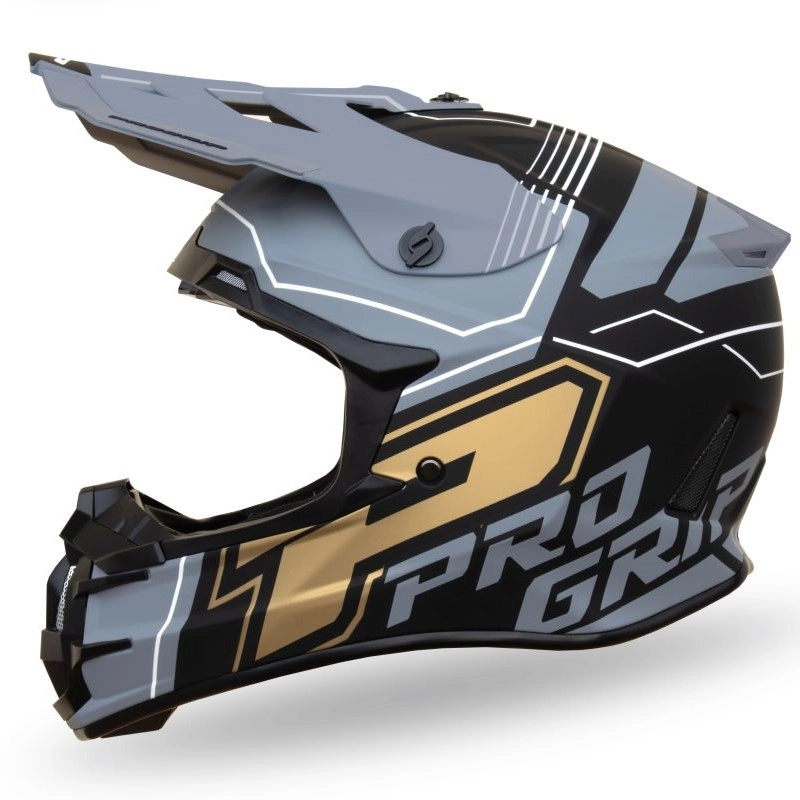 Шолом Progrip PG3080 Adventure Black/Grey/Yellow