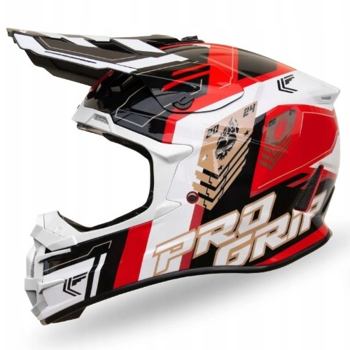 Шлем Progrip PG3080 Red/White/Black