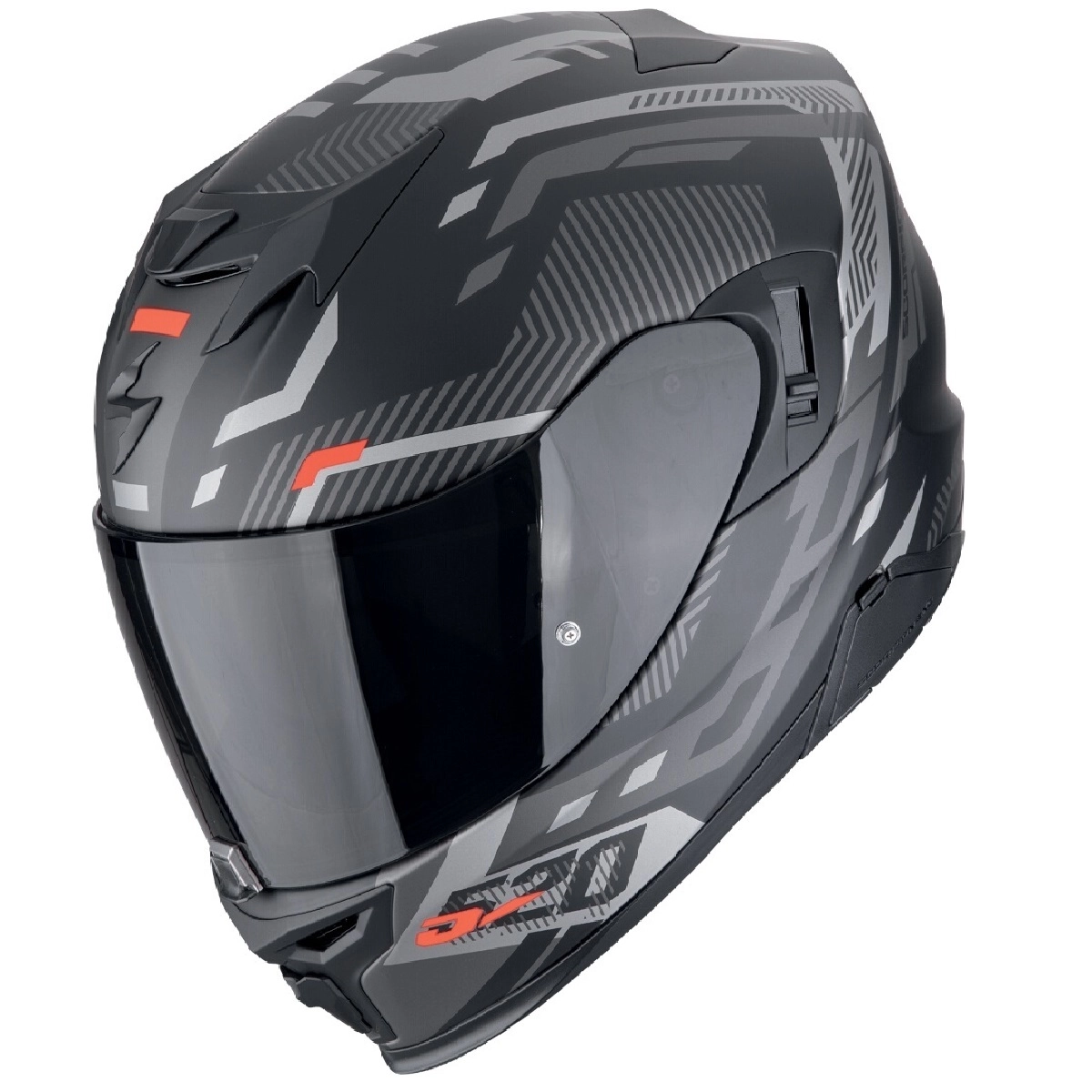 Шолом Scorpion EXO-520 Evo Air Ranka Black/Silver/Red
