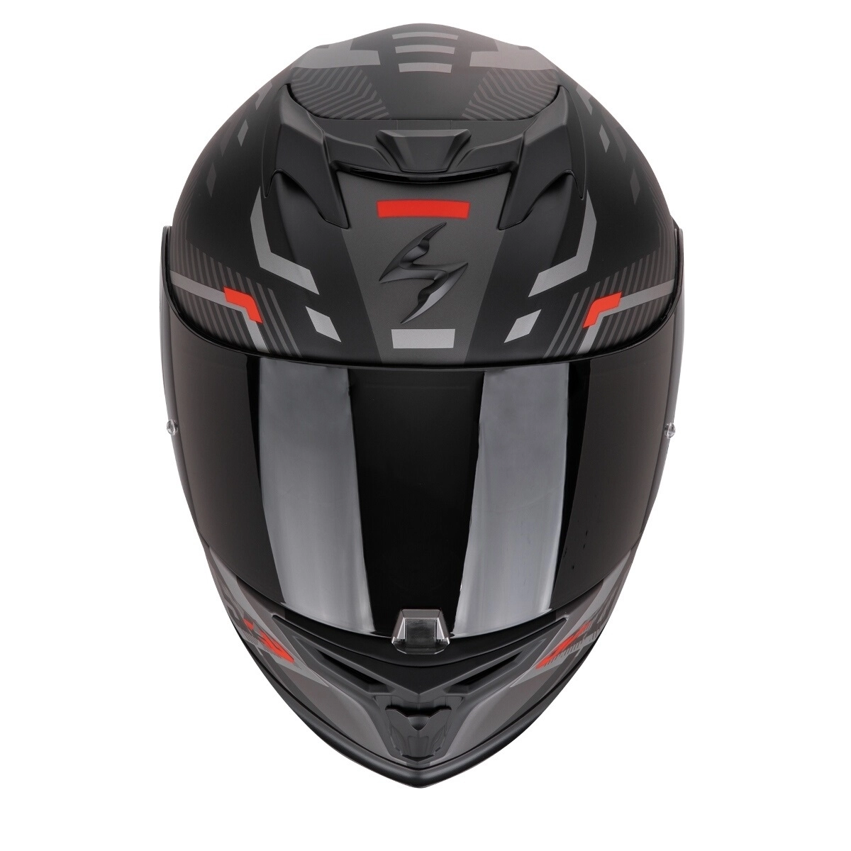 Шолом Scorpion EXO-520 Evo Air Ranka Black/Silver/Red