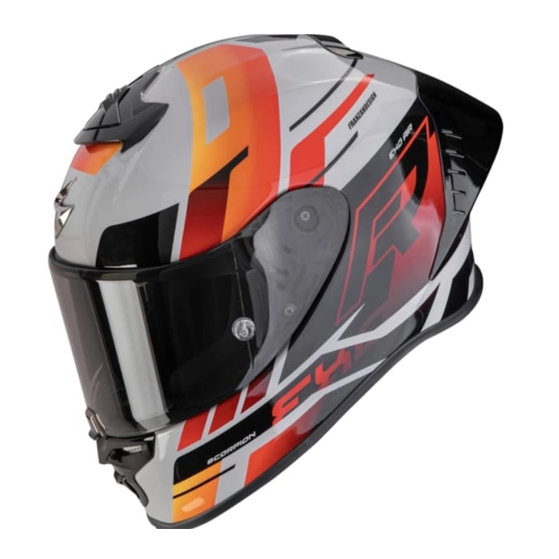 Шолом Scorpion Exo-R1 Evo II Air Adrenaline Grey/Red/Orange