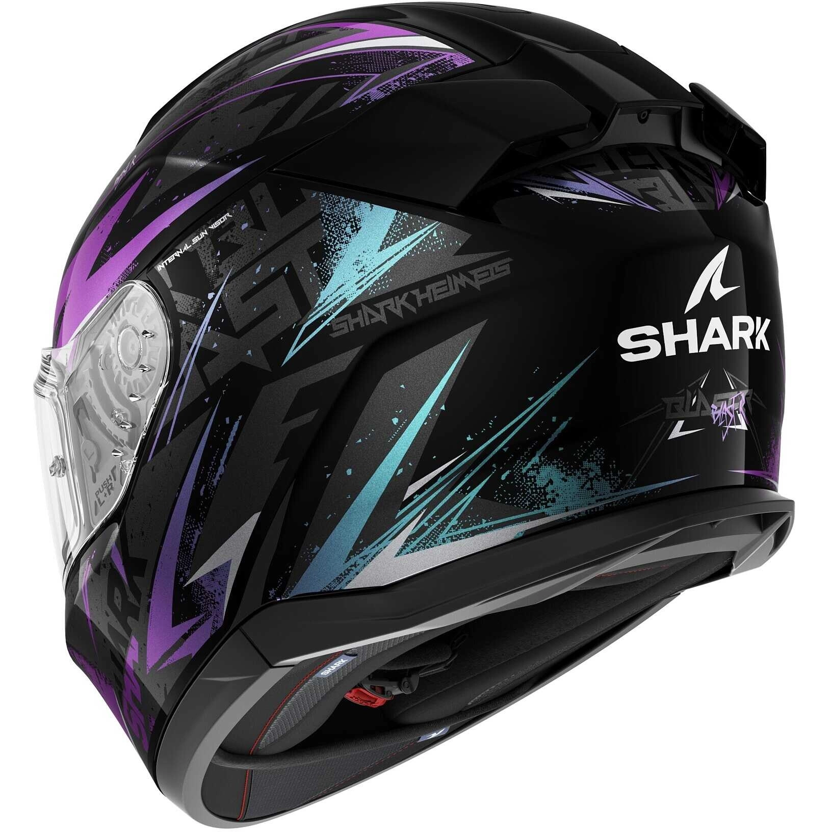 Шолом Shark D-Skwal 3 Blast-R Black/Purple
