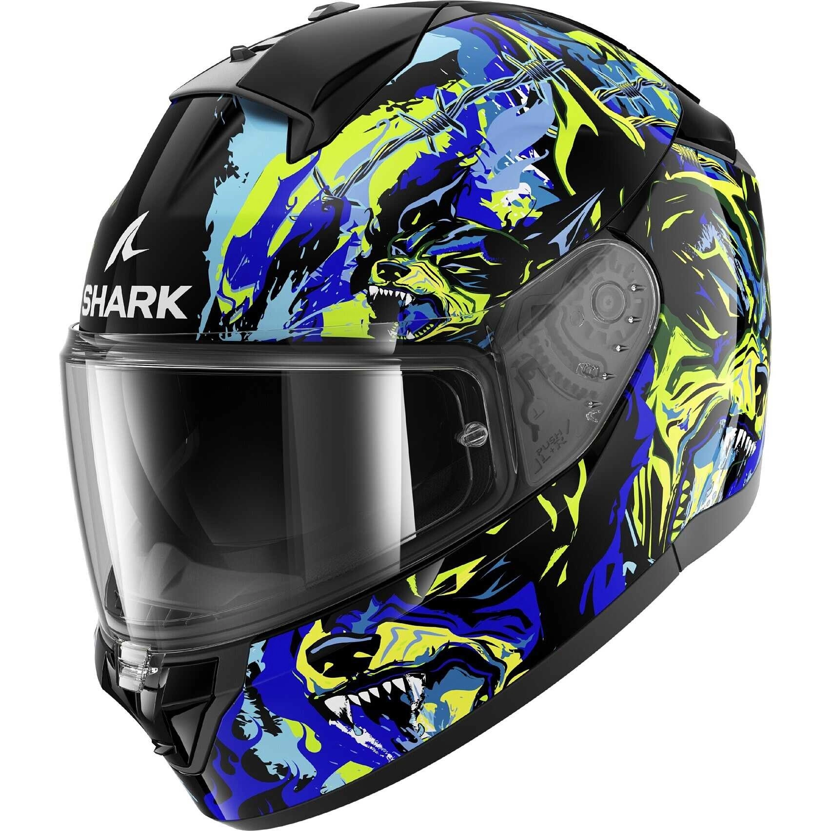 Шолом Shark Ridill 2 Racing Beast Black/Blue/Yellow