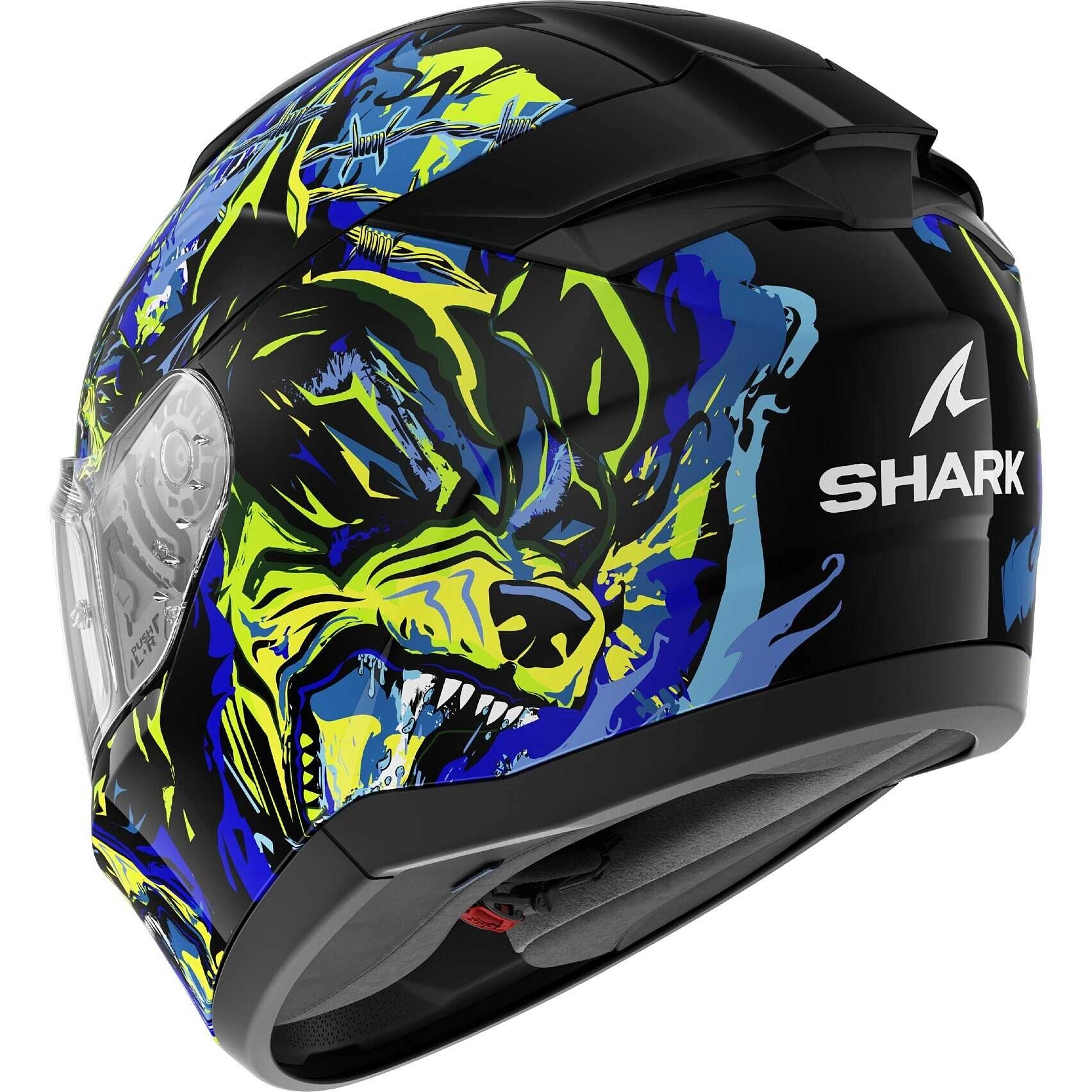 Шолом Shark Ridill 2 Racing Beast Black/Blue/Yellow