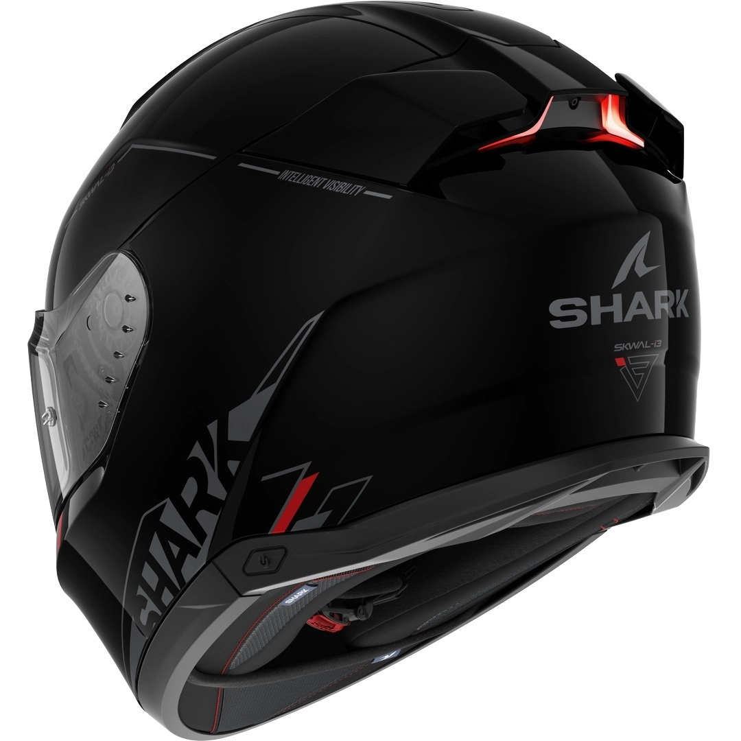 Шолом Shark Skwal i3 Blank SP Black/Anthracite/Red