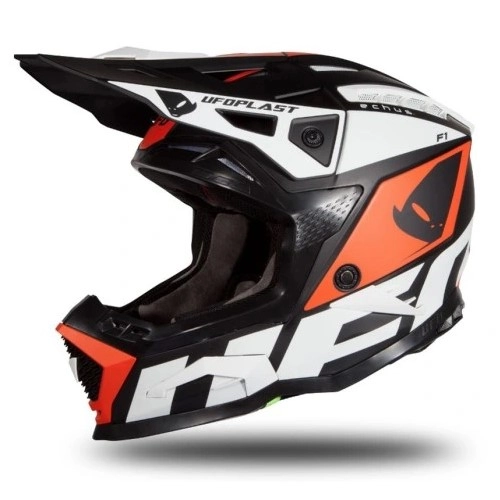 Шолом UFO Echus Black/White/Orange