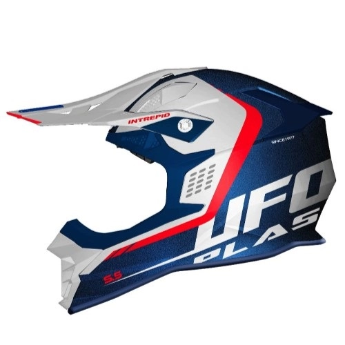 Шолом UFO Intrepid White/Blue/Red