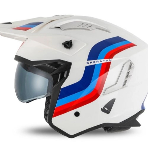 Шлем UFO Sheratan Jet Trial Blue/Red