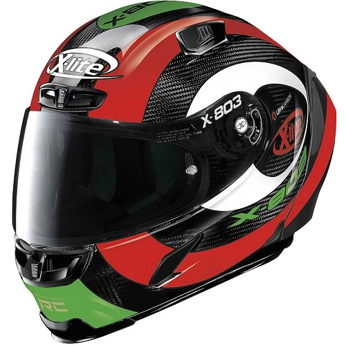 Шолом X-Lite X-803 RS Hattrick Carbon/White/Red