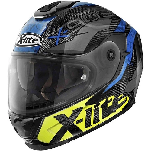 Шолом X-Lite X-903 Ultra Barrage N-Com Carbon/Yellow/Blue