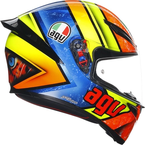 Шолом AGV K1 Izan Orange/Yellow/Blue